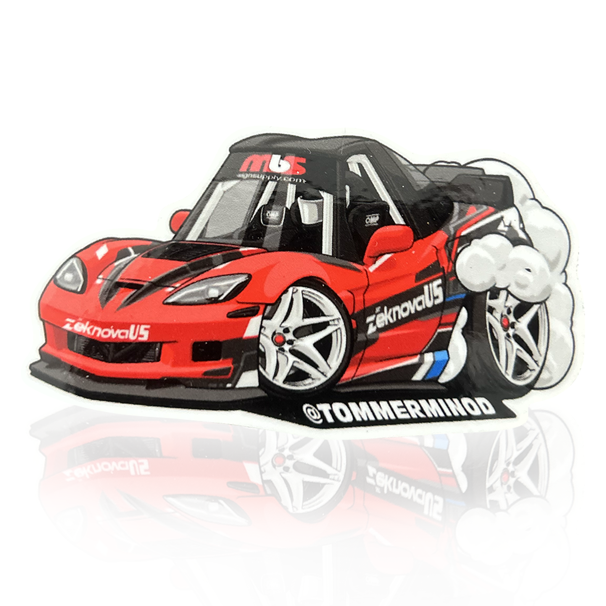 Tom's Corvette Sticker